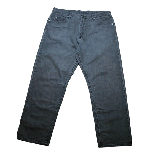WRANGLER RELAXED DENIM TROUSERS - BROWN/GREY - W38