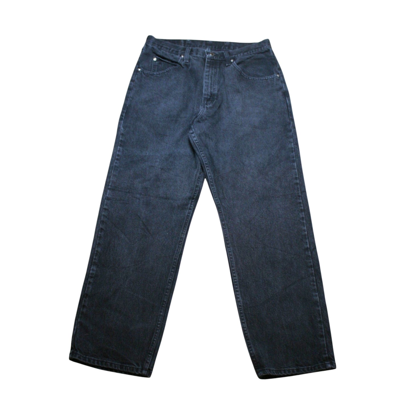 WRANGLER STRAIGHT DENIM TROUSERS  - BLACK - W34