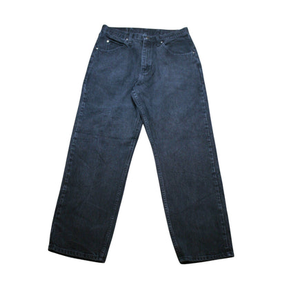 WRANGLER STRAIGHT DENIM TROUSERS  - BLACK - W34