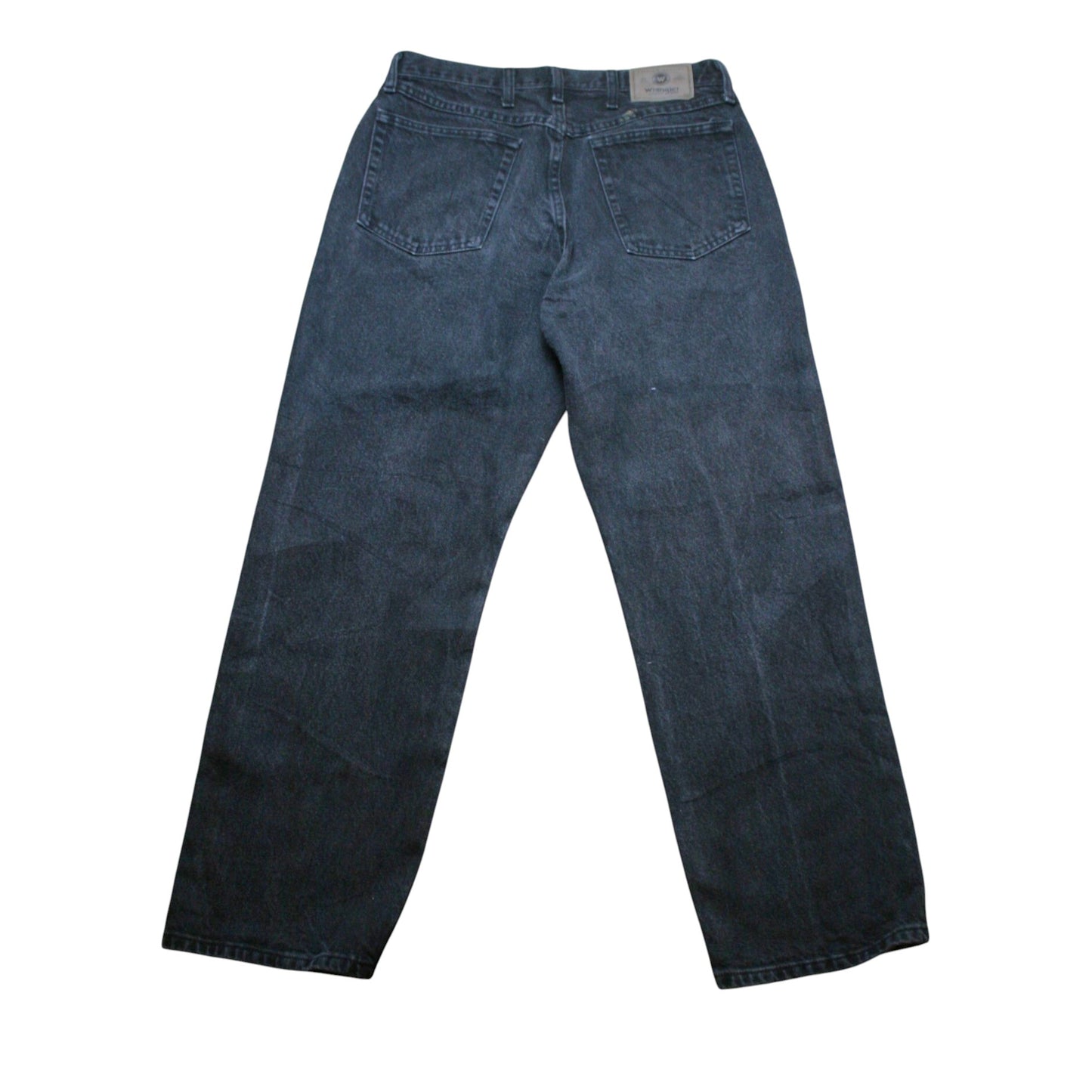 WRANGLER STRAIGHT DENIM TROUSERS  - BLACK - W34