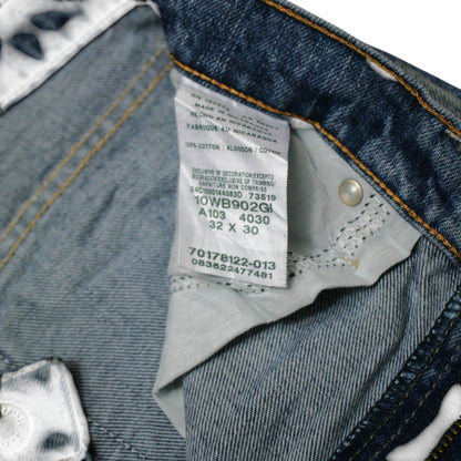 WRANGLER STRAIGHT DENIM TROUSERS - BLUE - W32
