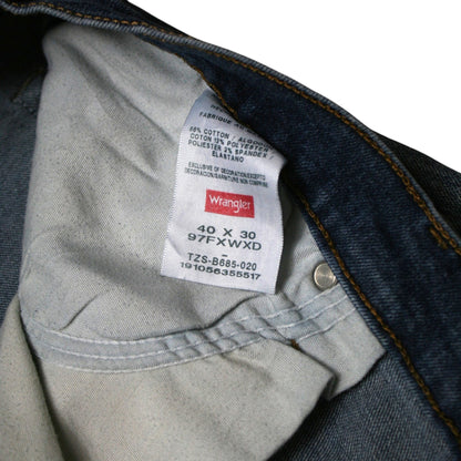 WRANGLER STRAIGHT DENIM TROUSERS - BLUE - W40