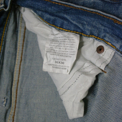 WRANGLER STRAIGHT DENIM TROUSERS - BLUE - W38