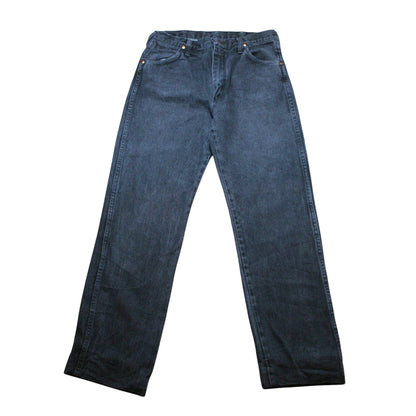 WRANGLER STRAIGHT DENIM TROUSERS - BLACK - W34