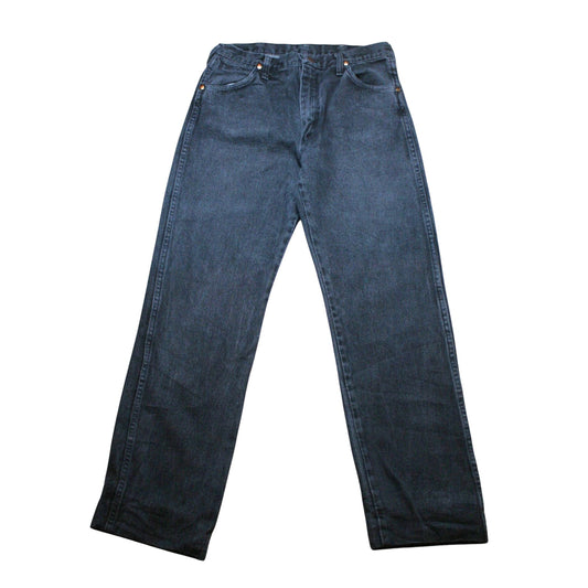 WRANGLER STRAIGHT DENIM TROUSERS - BLACK - W34