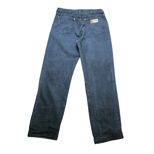 WRANGLER STRAIGHT DENIM TROUSERS - BLACK - W34