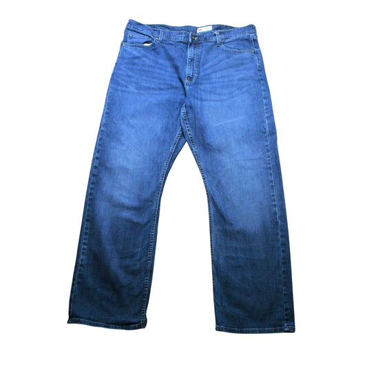 WRANGLER RELAXED BOOTCUT DENIM TROUSERS - BLUE - W38