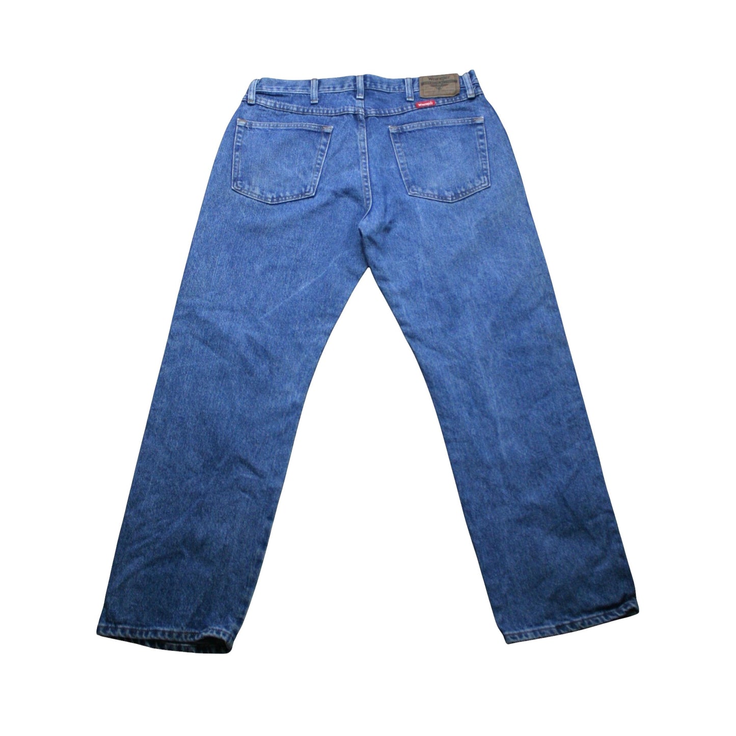 WRANGLER STRAIGHT DENIM TROUSERS - BLUE - W34