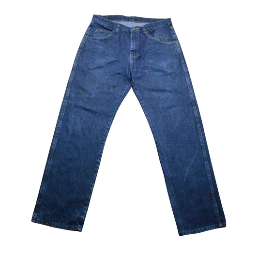 WRANGLER STRAIGHT DENIM TROUSERS - BLUE - W33