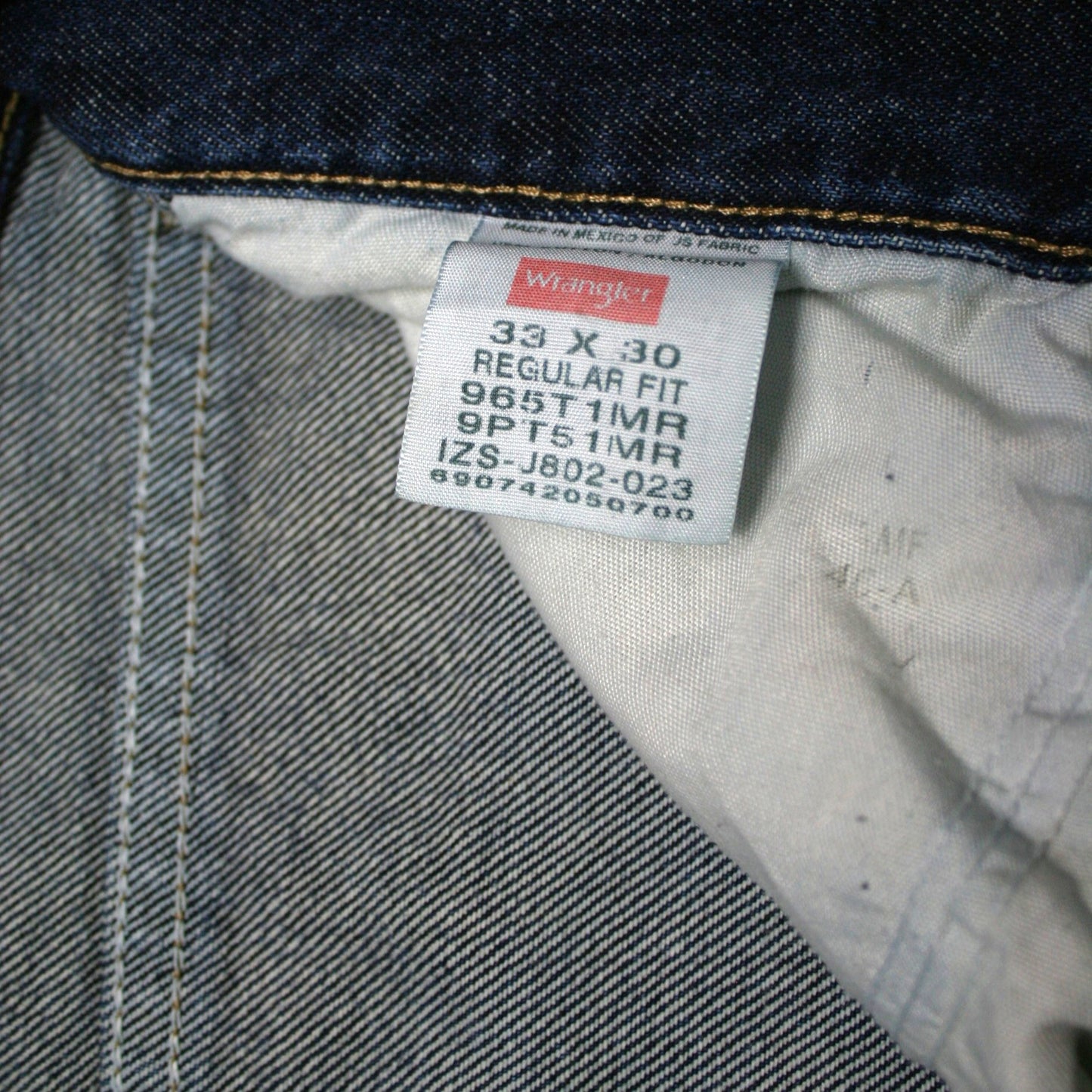 WRANGLER STRAIGHT DENIM TROUSERS - BLUE - W33