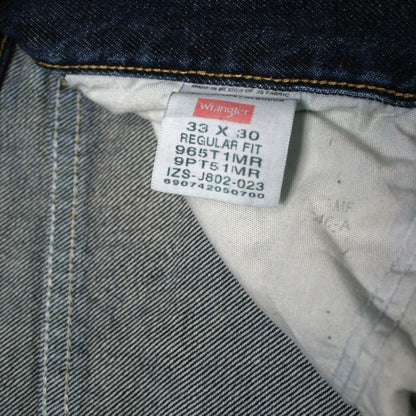 WRANGLER STRAIGHT DENIM TROUSERS - BLUE - W33