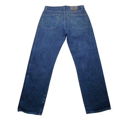 WRANGLER STRAIGHT DENIM TROUSERS - BLUE - W33
