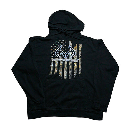 REALTREE PRINT HOODIE - BLACK - M