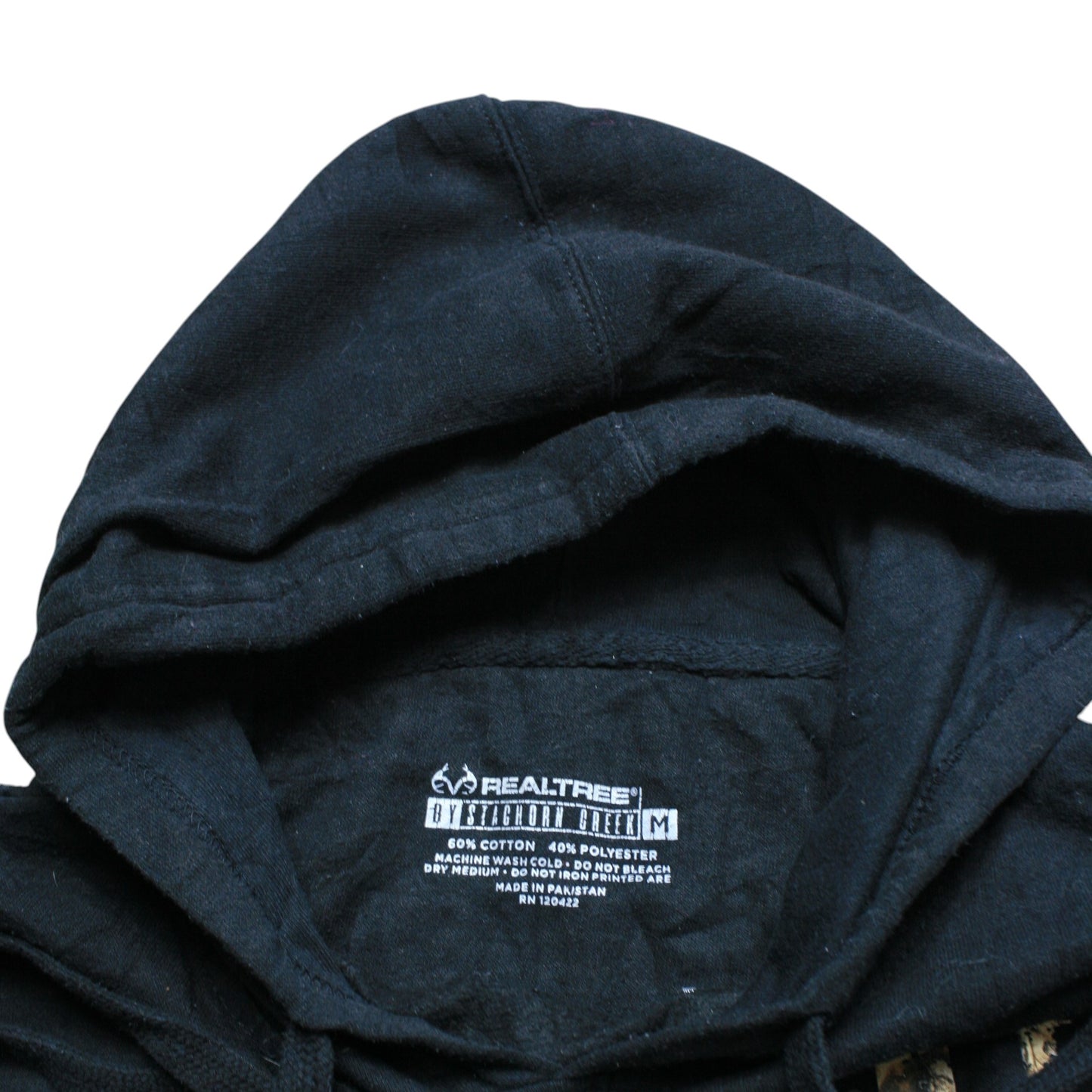 REALTREE PRINT HOODIE - BLACK - M