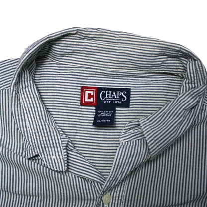 CHAPS STRIPED SHORT SLEEVED SHIRT - MULTI - XL