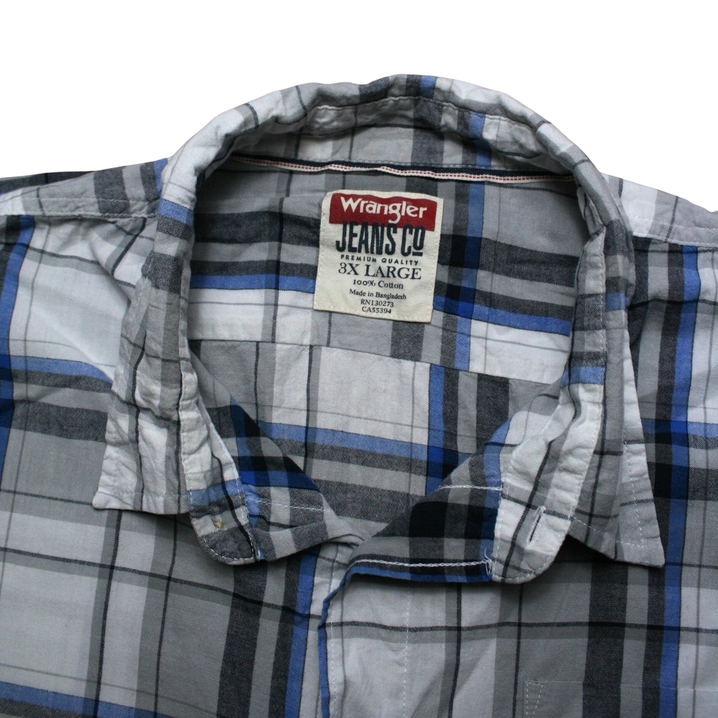 WRANGLER CHECKED LONG SLEEVED SHIRT - MULTI - XXXL