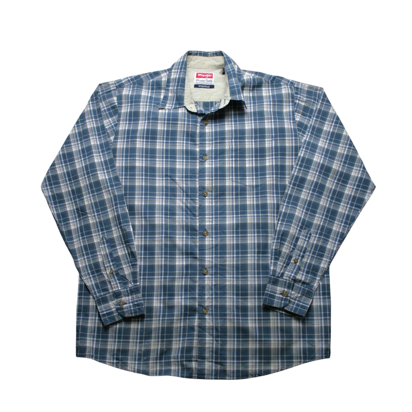 WRANGLER CHECKED LONG SLEEVED SHIRT - MULTI - M