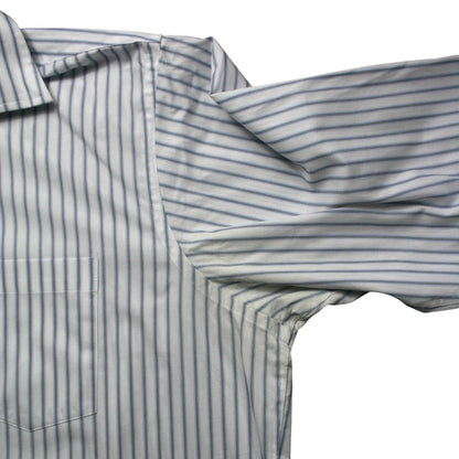 CHAPS LONG SLEEVED STRIPED SHIRT - BLUE/WHITE - XL