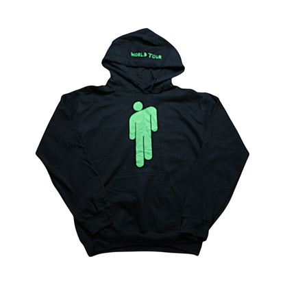 BILLIE EILISH WORLD TOUR HOODIE - BLACK - S