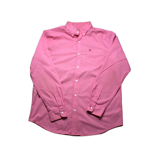 CHAPS LONG SLEEVED SHIRT - PINK - L