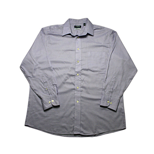 CHAPS LONG SLEEVED SHIRT - GREY - M