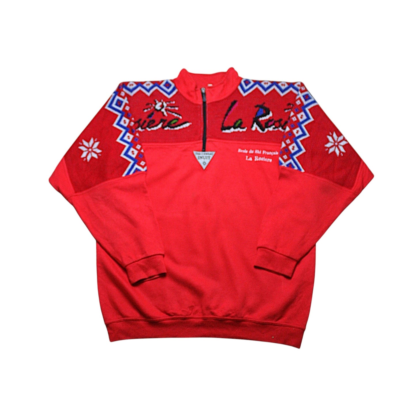 INUIT LA ROSIERE SKI FLEECE 1/4 ZIP - RED - L