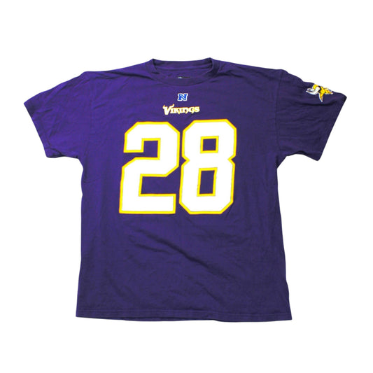 NFL MINNESOTA VIKINGS PETERSON T-SHIRT - PURPLE - L