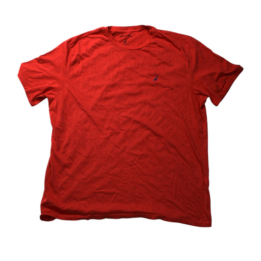 NAUTICA SMALL LOGO T-SHIRT - RED - XL