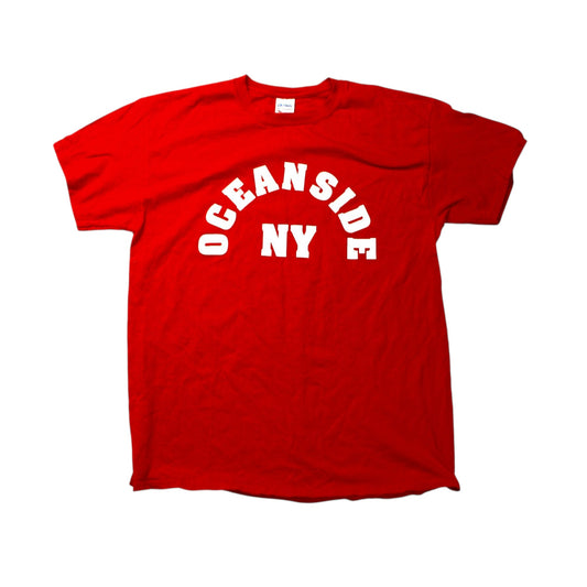 GILDAN OCEANSIDE NY T-SHIRT - RED - L
